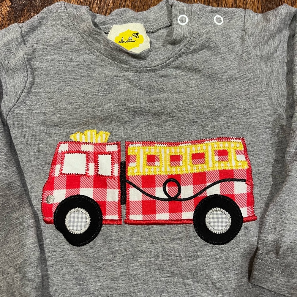 24 month Firetruck one piece outfit